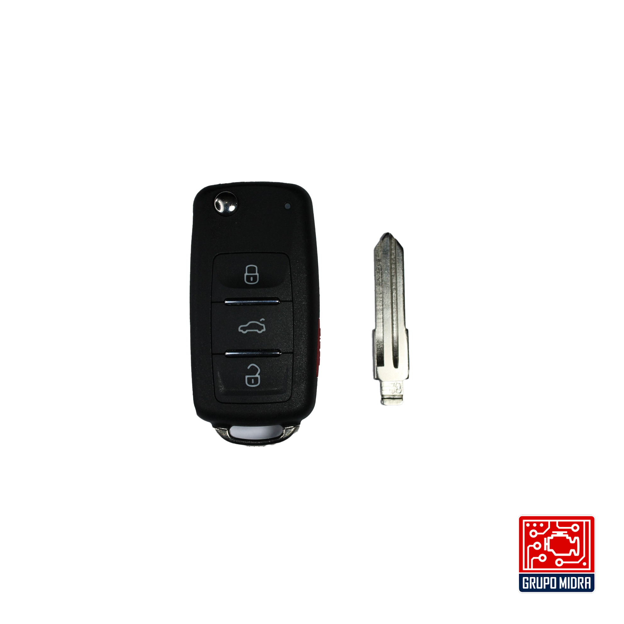 Llave remota Keydiy NB08 3 + 1 universal para vehículos VW