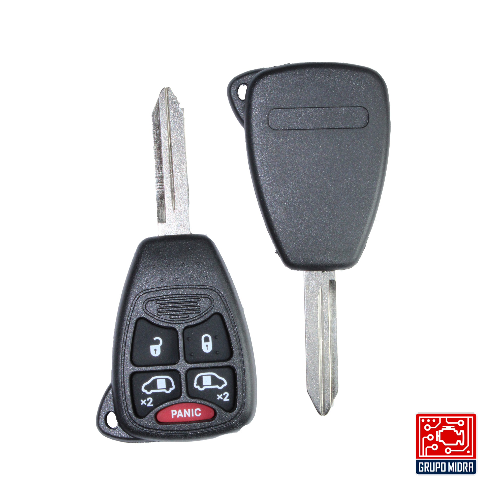 Chrysler - Carcasa de Llave Remota A13 (4 + 1 Botones) – Sin Soporte para Batería - Image 2