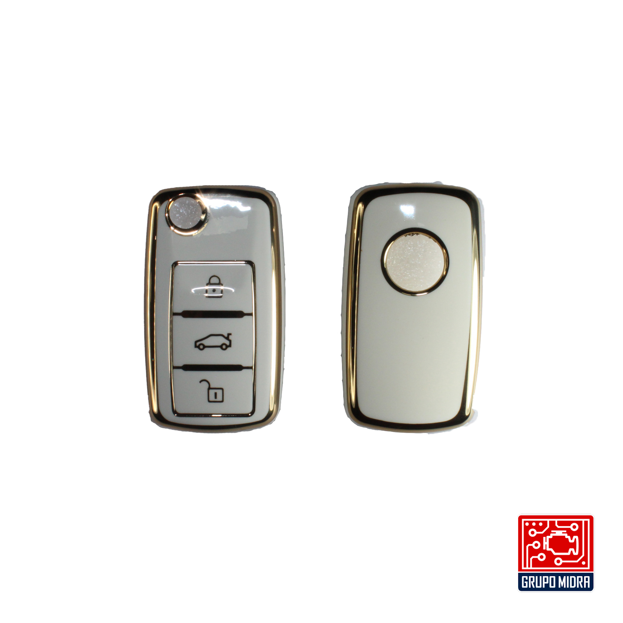 Funda PREMIUM blanca. Para llave VOLKSWAGEN - Image 2