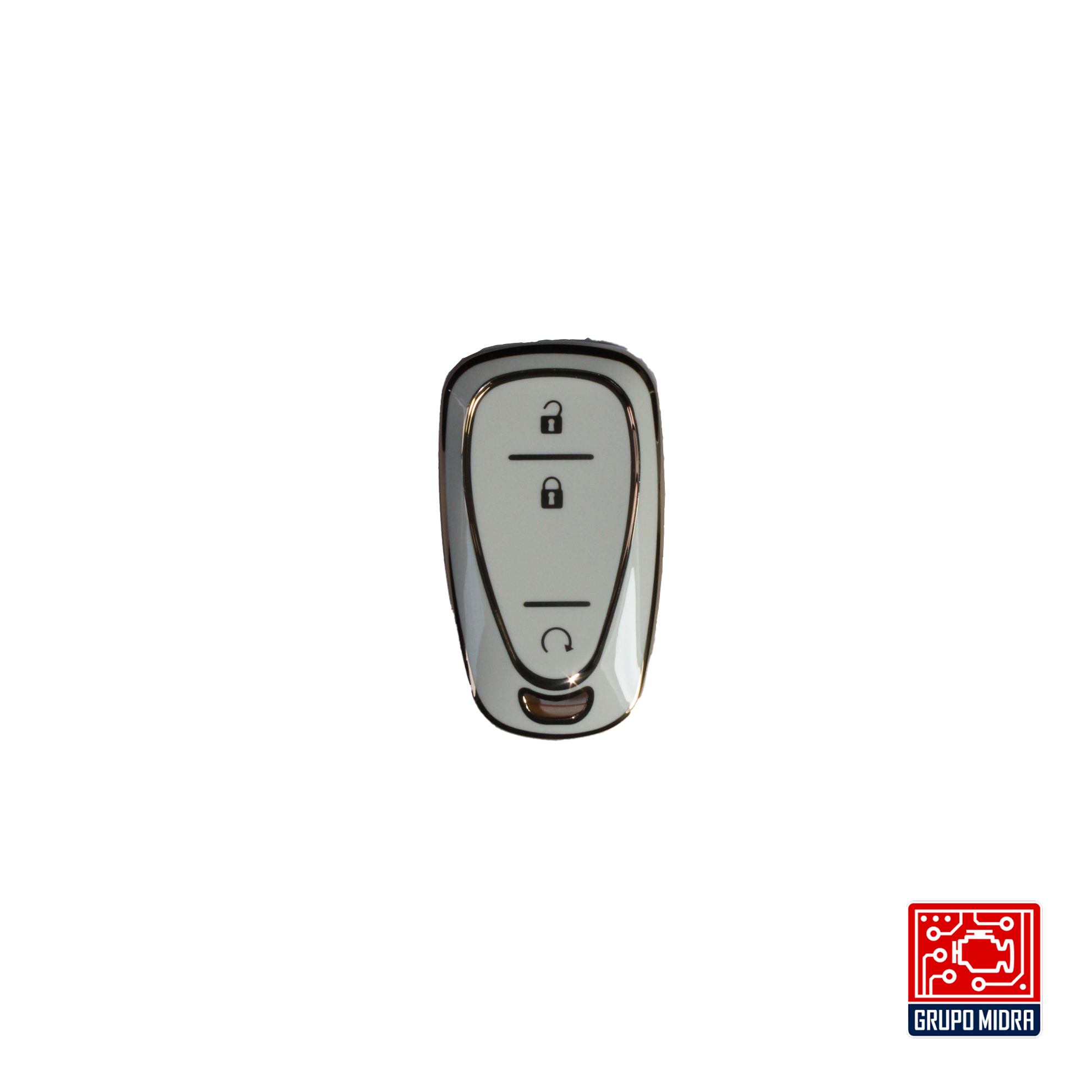 Funda PREMIUM blanco. Para llave CHEVROLET - Image 3