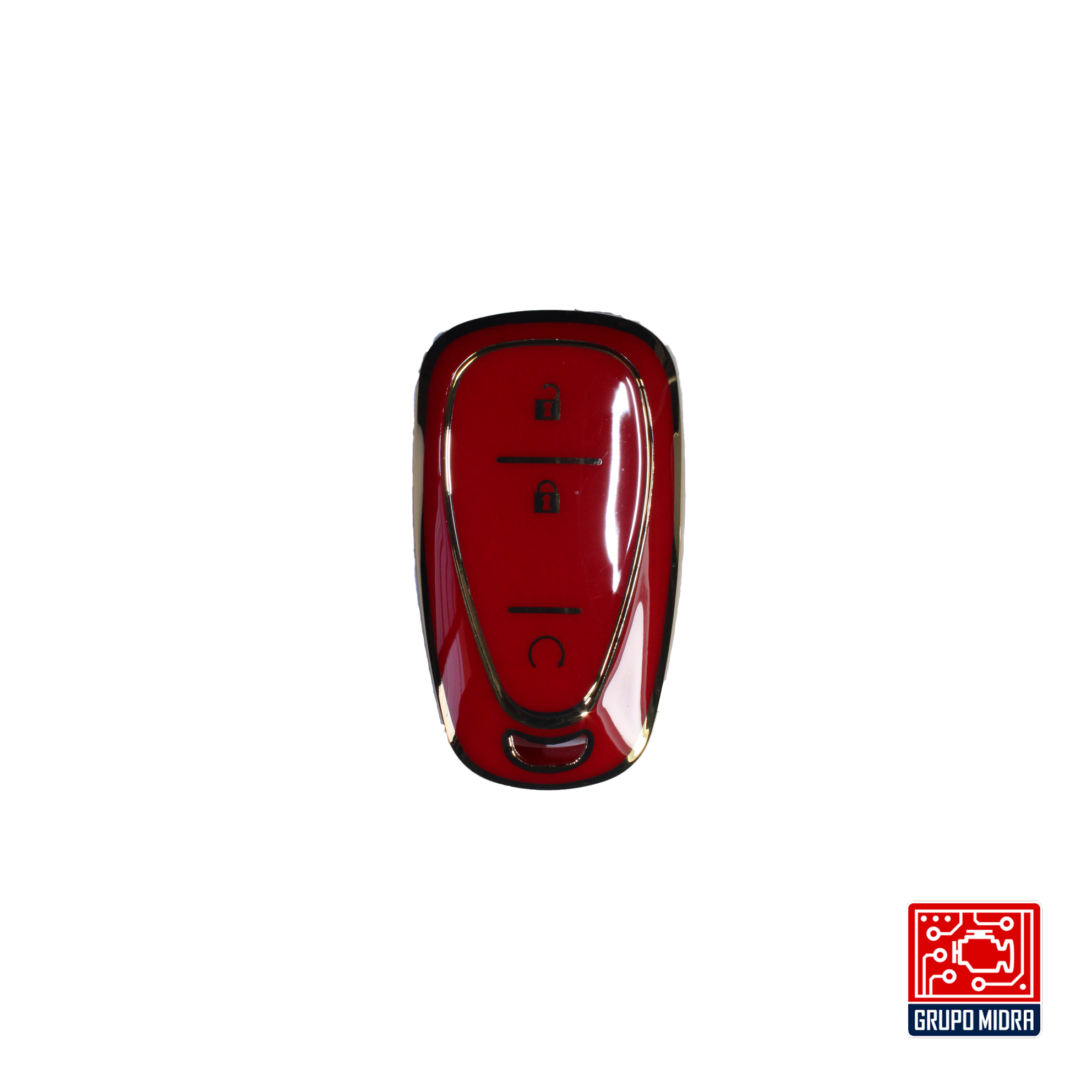 Funda PREMIUM roja. Para llave CHEVROLET - Image 2