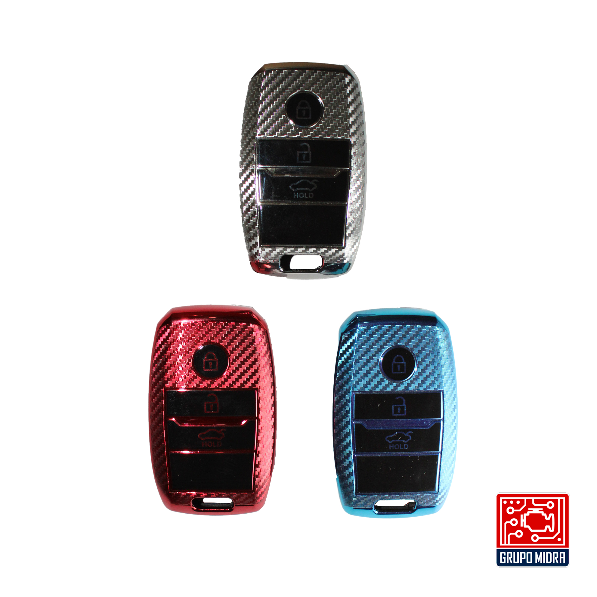 Funda PREMIUM plata. Para llave KIA - Image 2