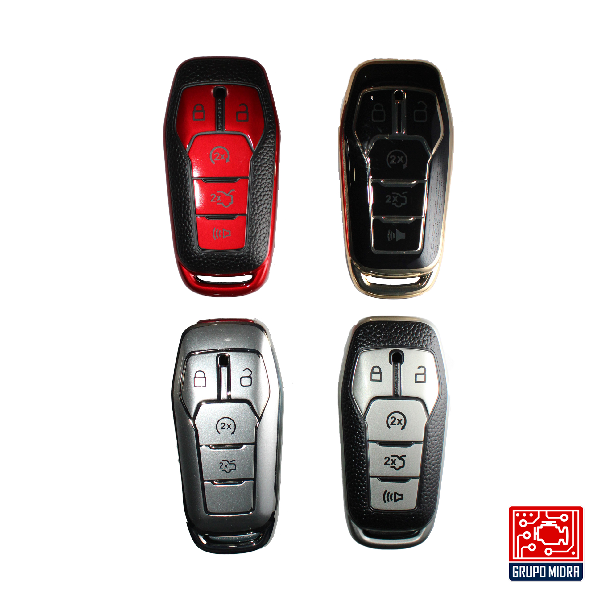 Funda PREMIUM roja. Para llave FORD - Image 3
