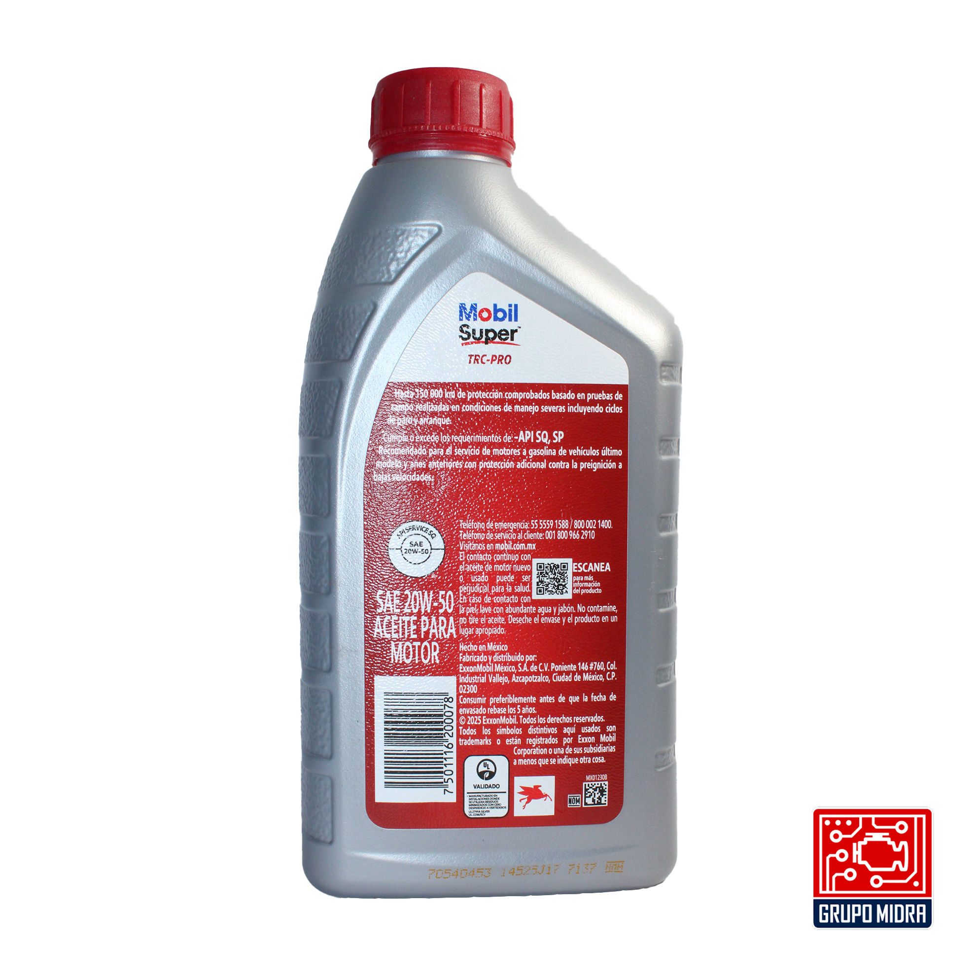Mobil Super TRC-PRO 20w-50 API SP Aceite para motor. (946 ml) - Image 2