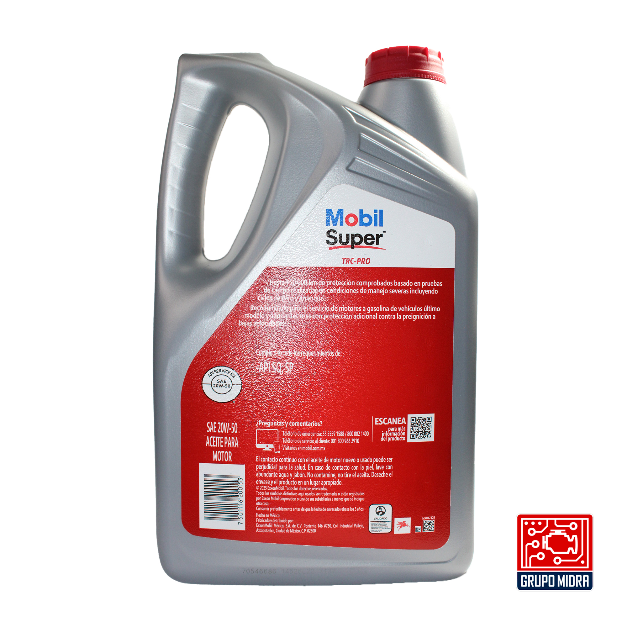 Mobil Super TRC-PRO 20w-50 API SP Aceite para motor. (5 L) - Image 2