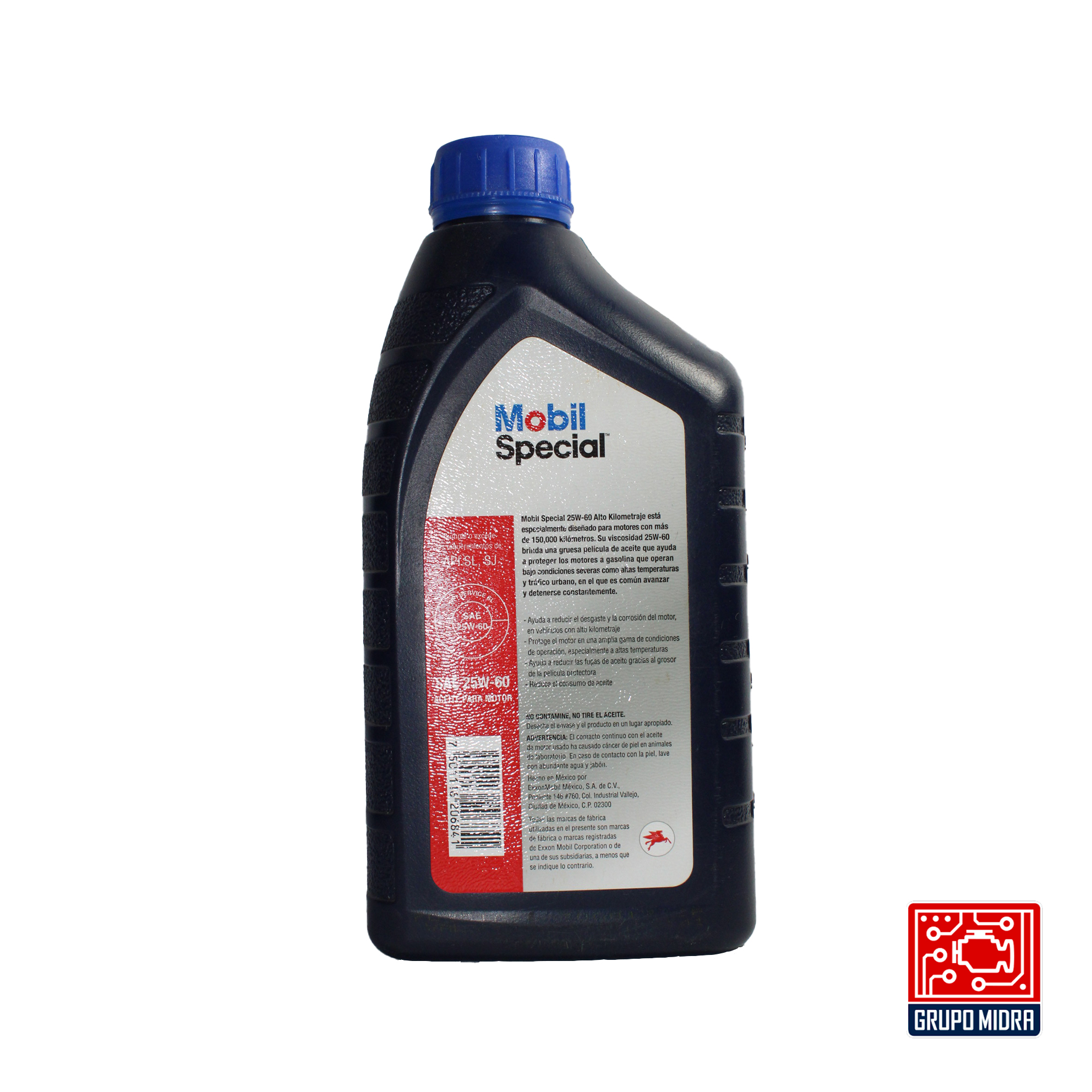 Mobil 25w-60 Alto Kilometraje API SL (946 ml) - Image 2