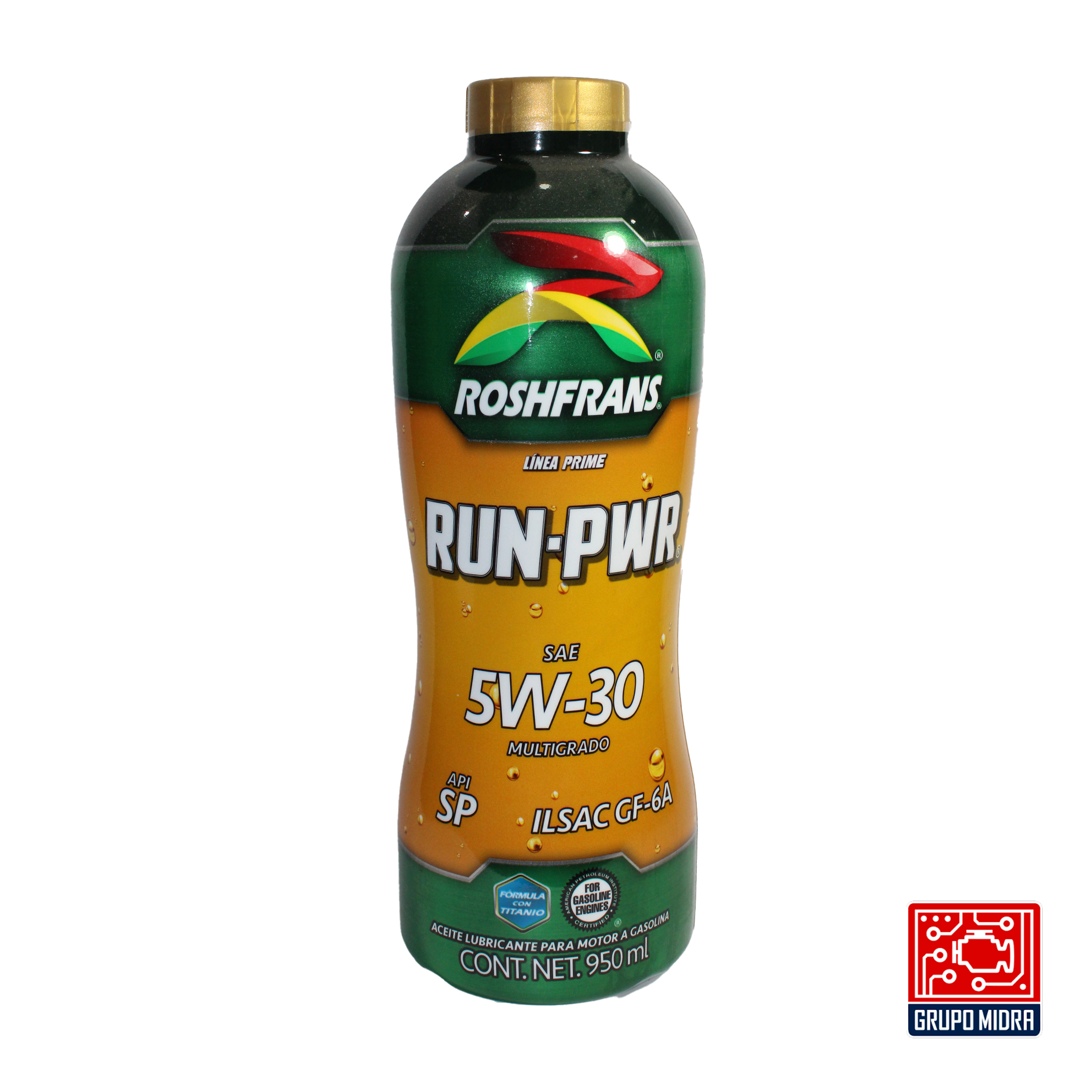 Roshfrans RUN-PWR Multigrado, SAE 5W-30, API SP (950 ml)