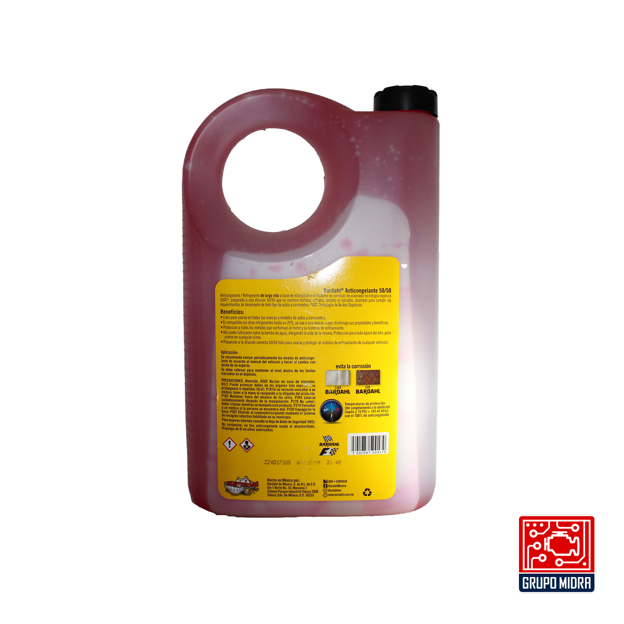 Anticongelante Rosa Bardahl 50/50 (3.785 L) - Image 2