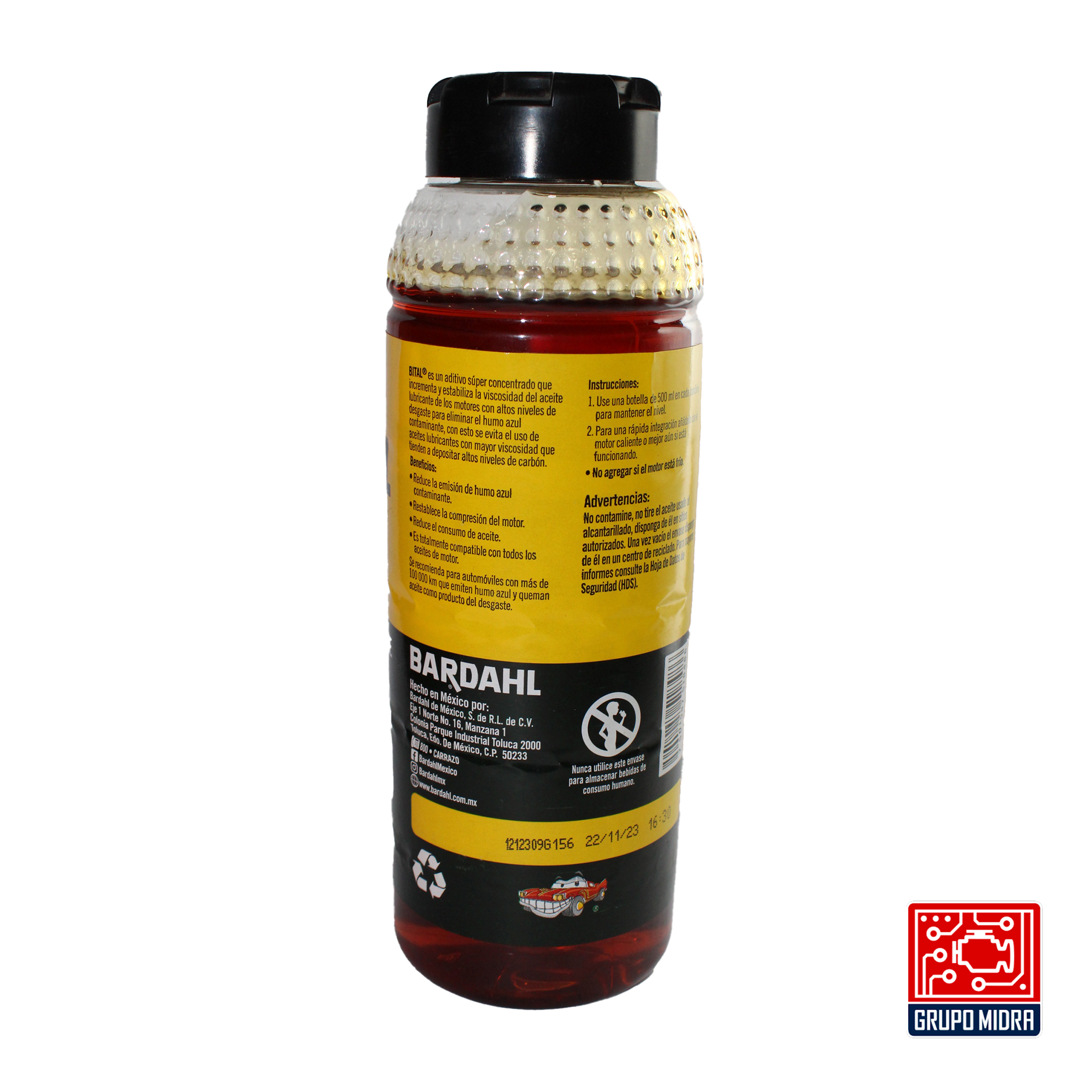 Aditivo De Aceite Evita Humo Bital Bardahl (500 ml) - Image 2