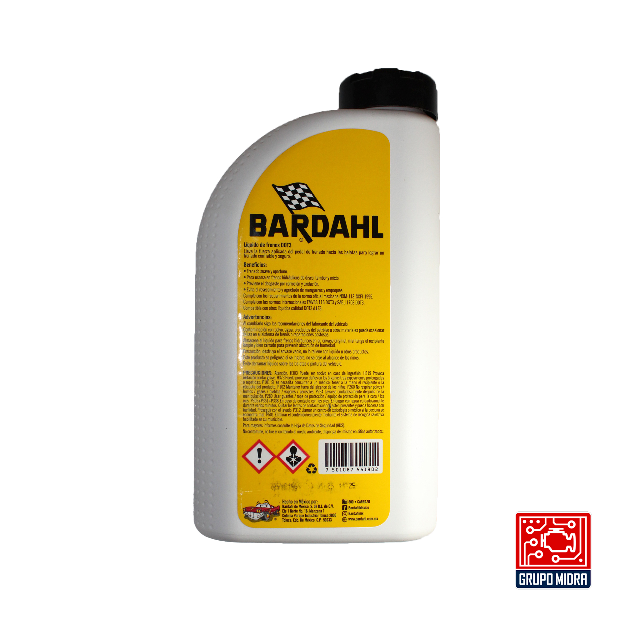 Bardahl Líquido para Frenos DOT3 LF3 (900 ml) - Image 2