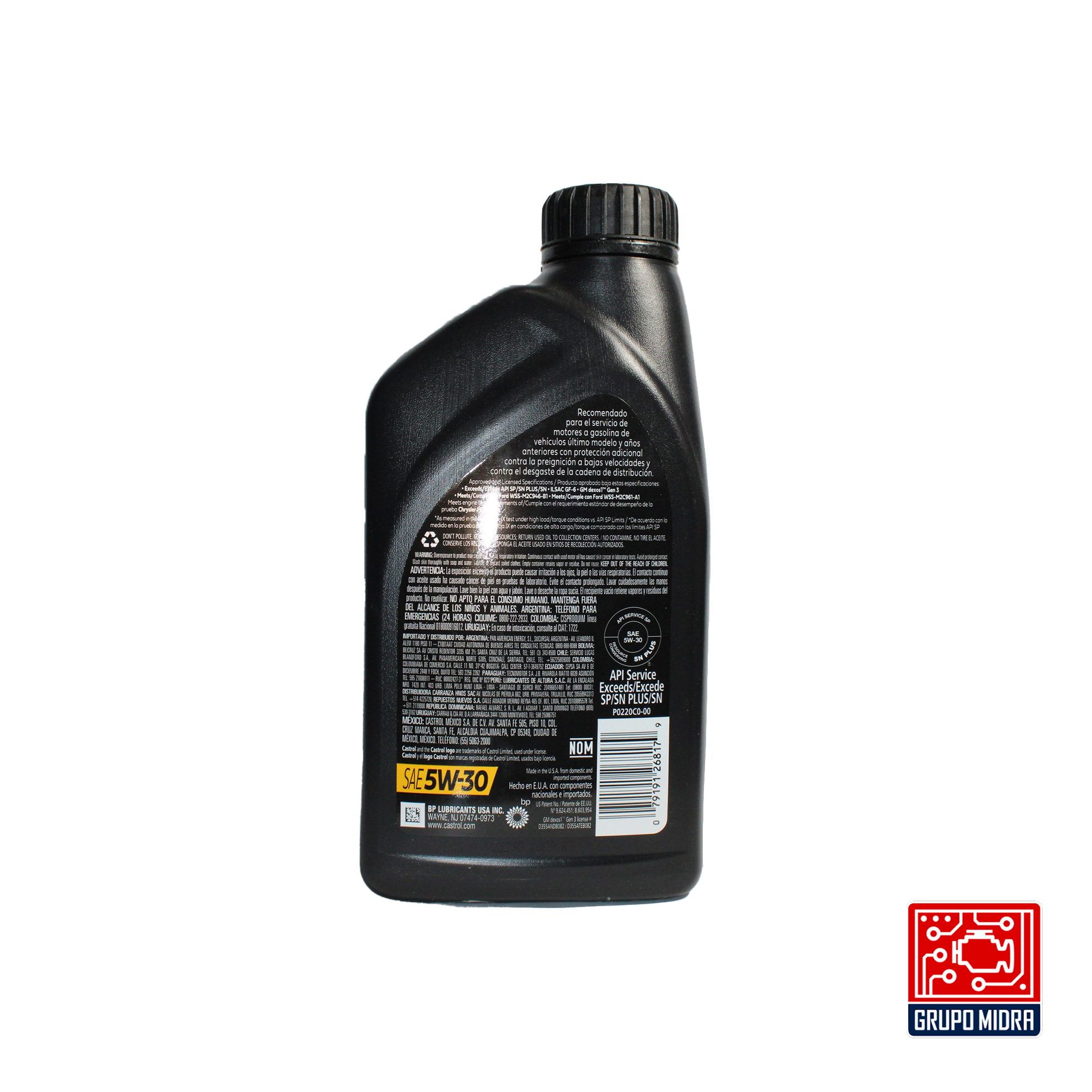 Castrol Edge Aceite Sintético Para Motor SAE 5W-20. (946 ml) - Image 2