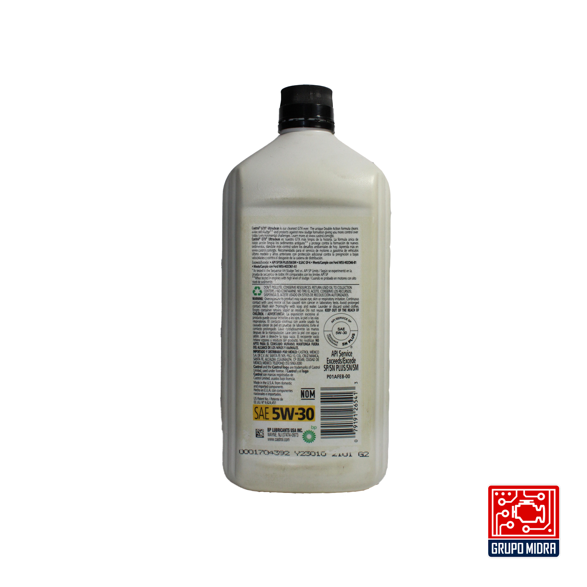 Castrol GTX Ultraclean 5W-30 (946 ml) - Image 2