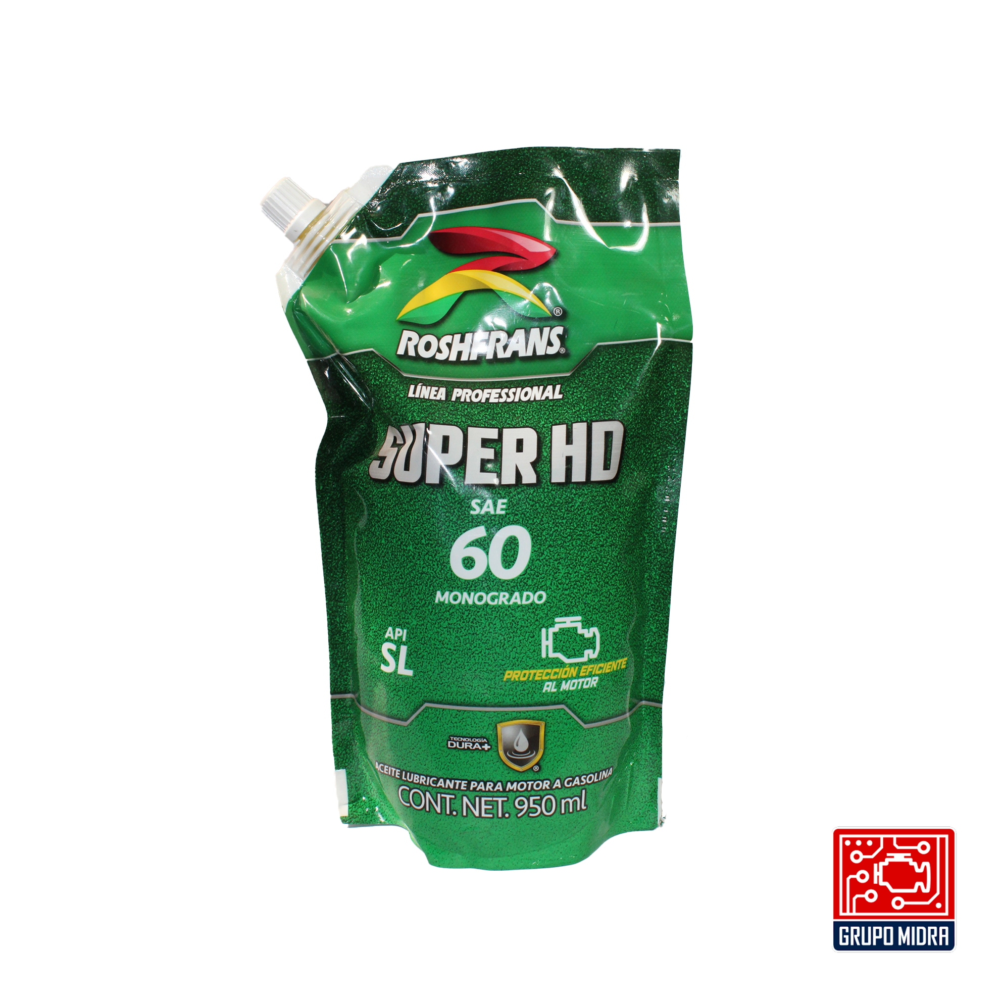Roshfrans Aceite De Motor Monogrado Super HD, SAE 60, API SL (950 ml)