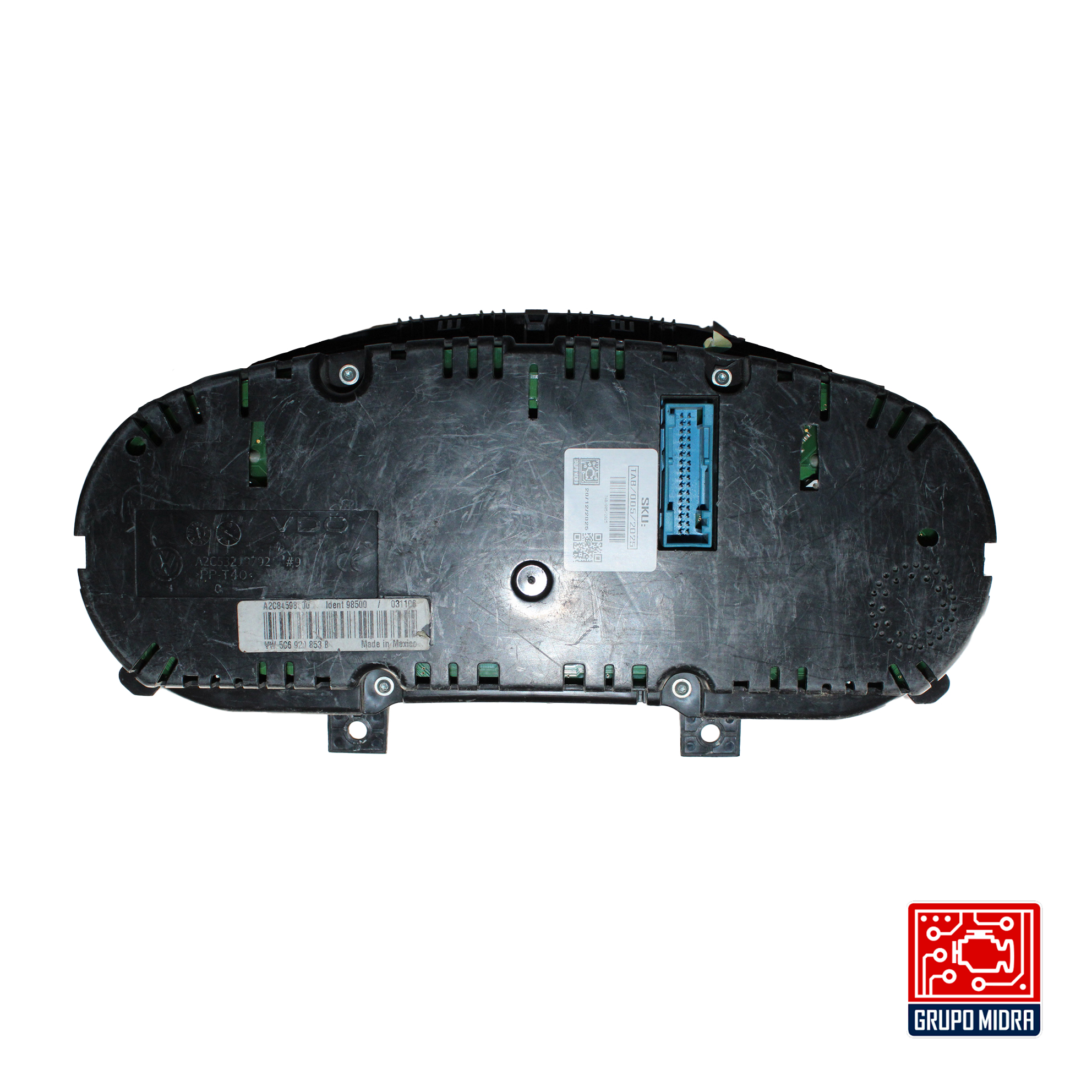 Cluster Velocímetro, VW Jetta MK6 2011 - 2016, Negro. - Image 3