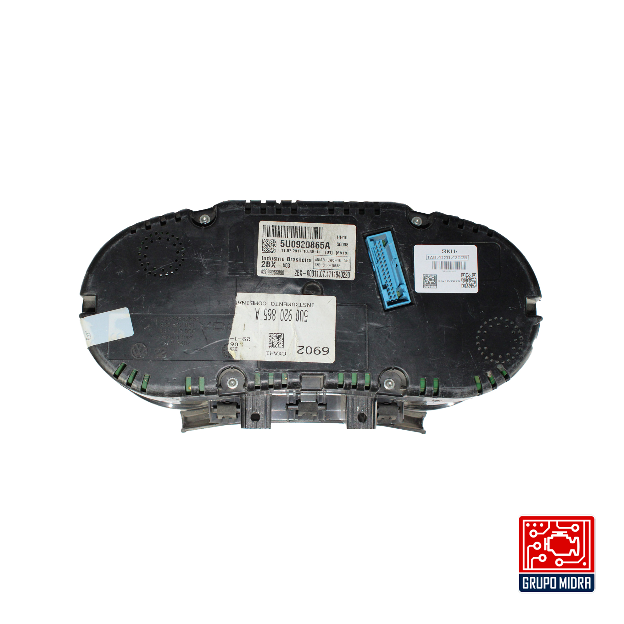 Cluster Velocímetro, VW Gol 1.6, 2019, Negro. - Image 2