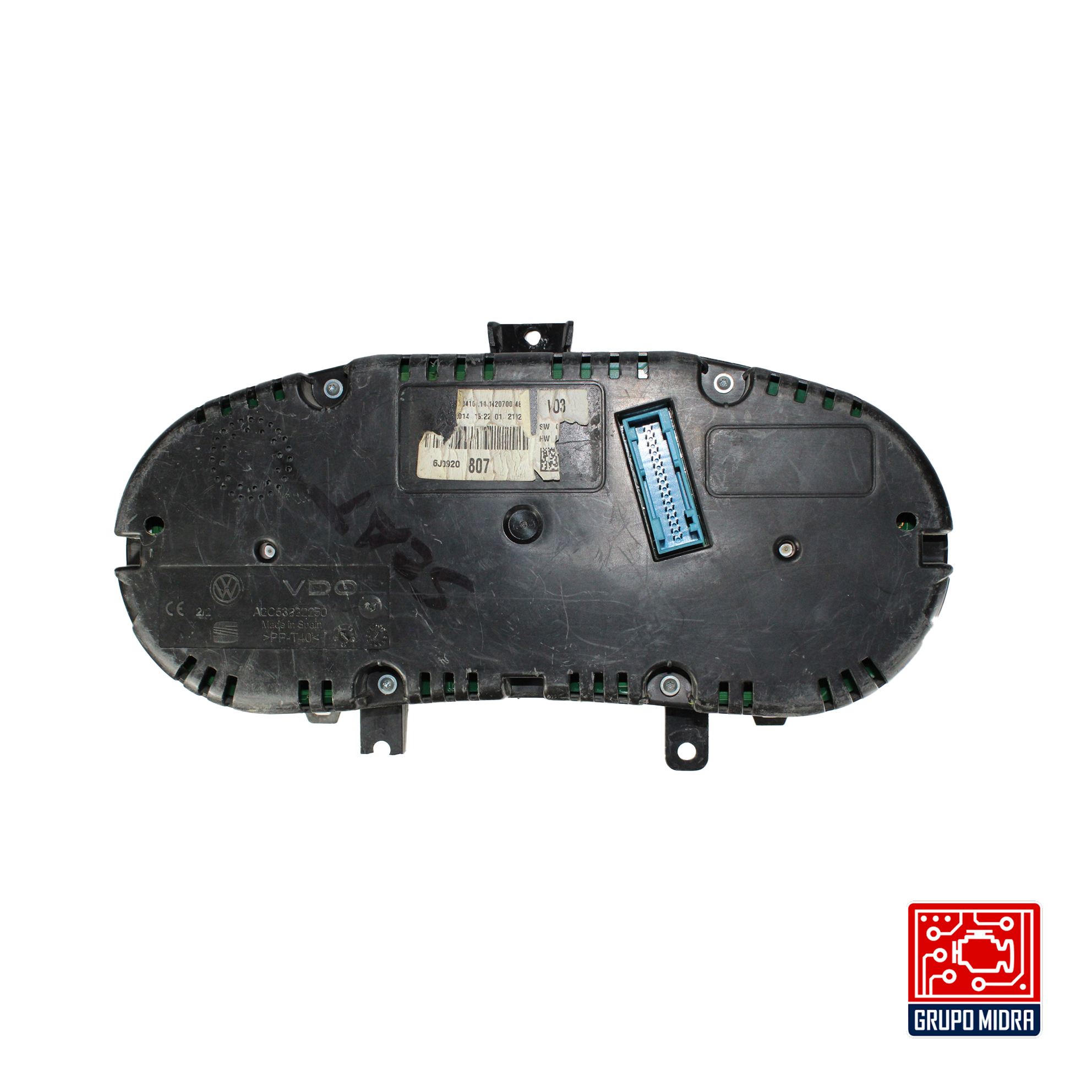 Cluster Velocímetro, SEAT Ibiza, 2.0L, 2009-2017, Negro. - Image 3