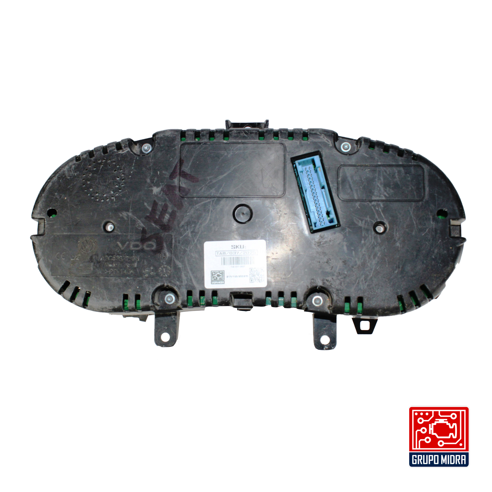 Cluster Velocímetro, SEAT Ibiza, 2.0L, STD, 2010-2015, Negro. - Image 3
