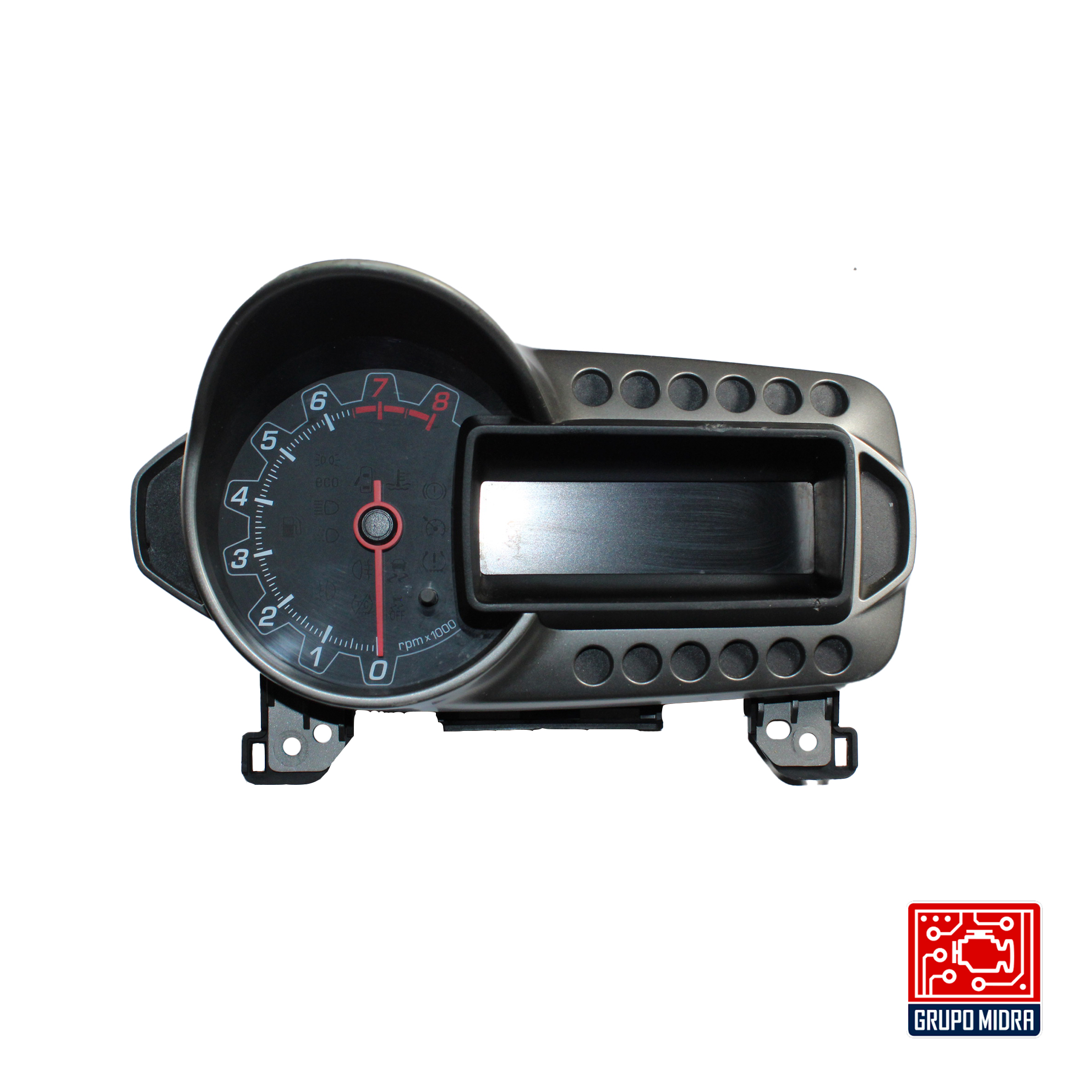 Cluster Velocímetro, Chevrolet Sonic, 1.6L, 2012-2016, Gris y Negro.