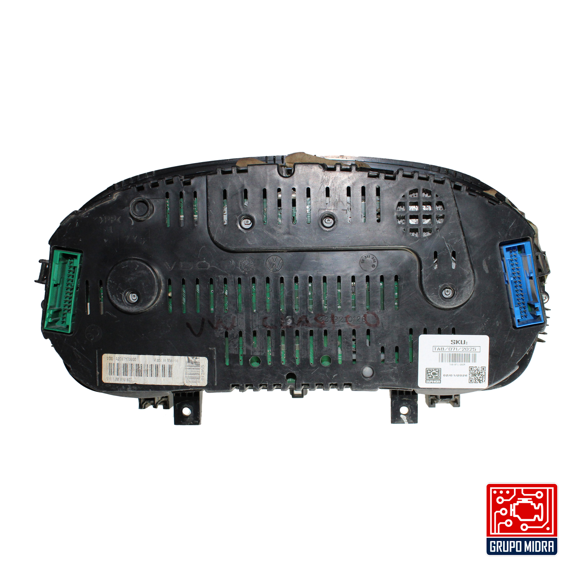 Cluster Velocímetro, VW Jetta clasico 2011 - 2013, Negro. - Image 2