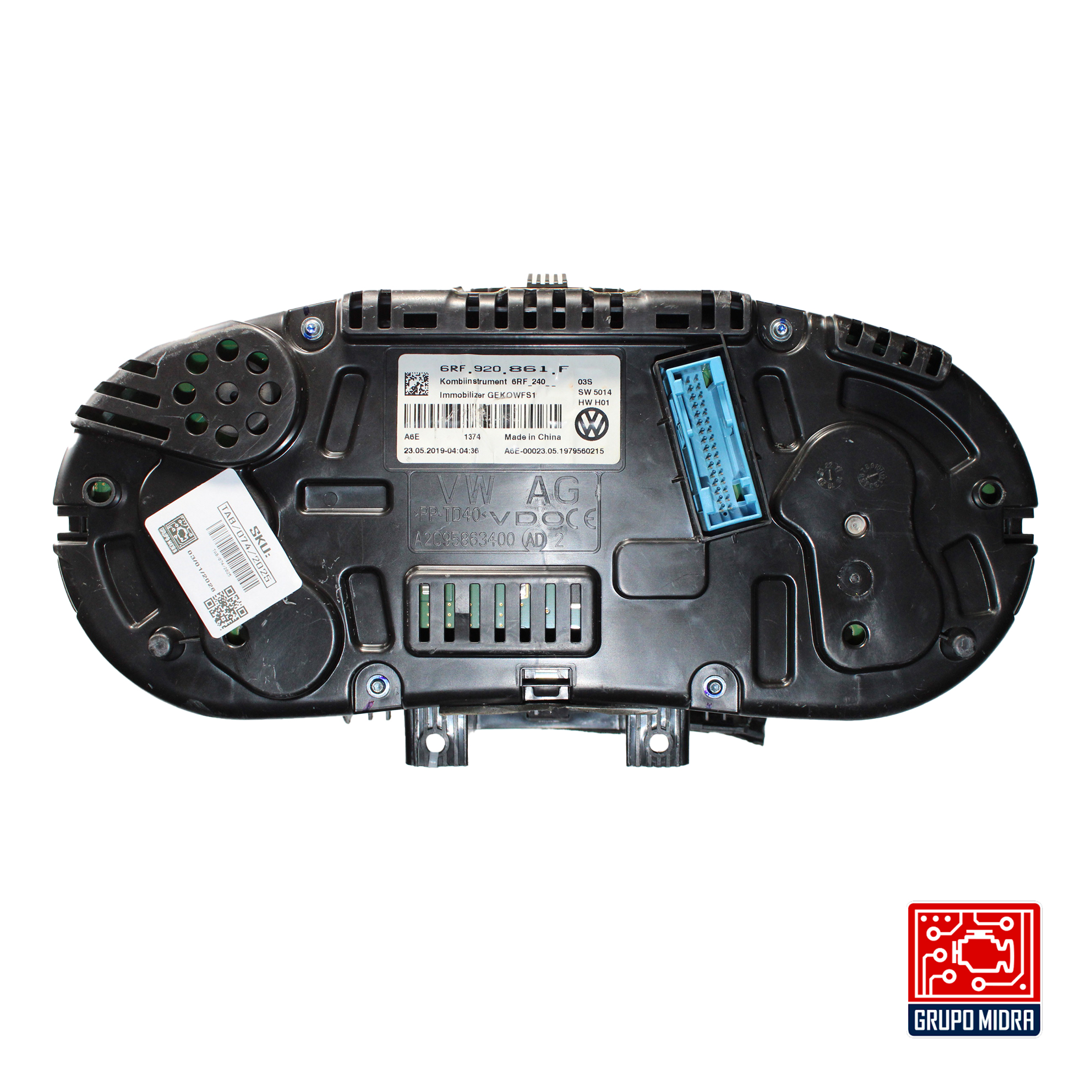 Cluster Velocímetro, VW Vento 2014 - 2020, Negro. - Image 2