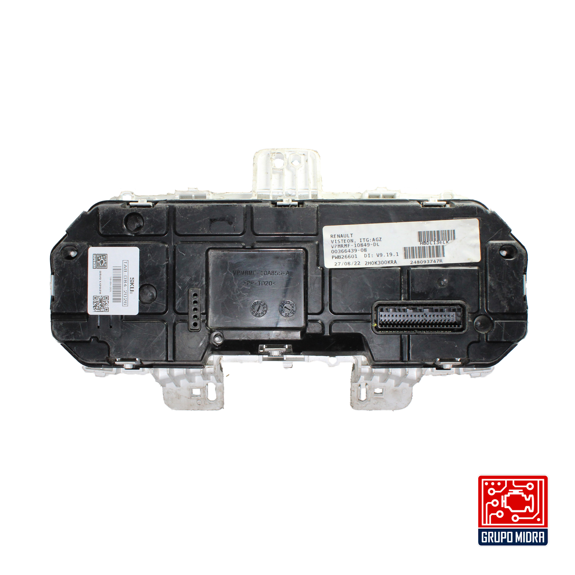 Cluster Velocímetro, Renault Kwid, 2019-2022, Negro. - Image 4