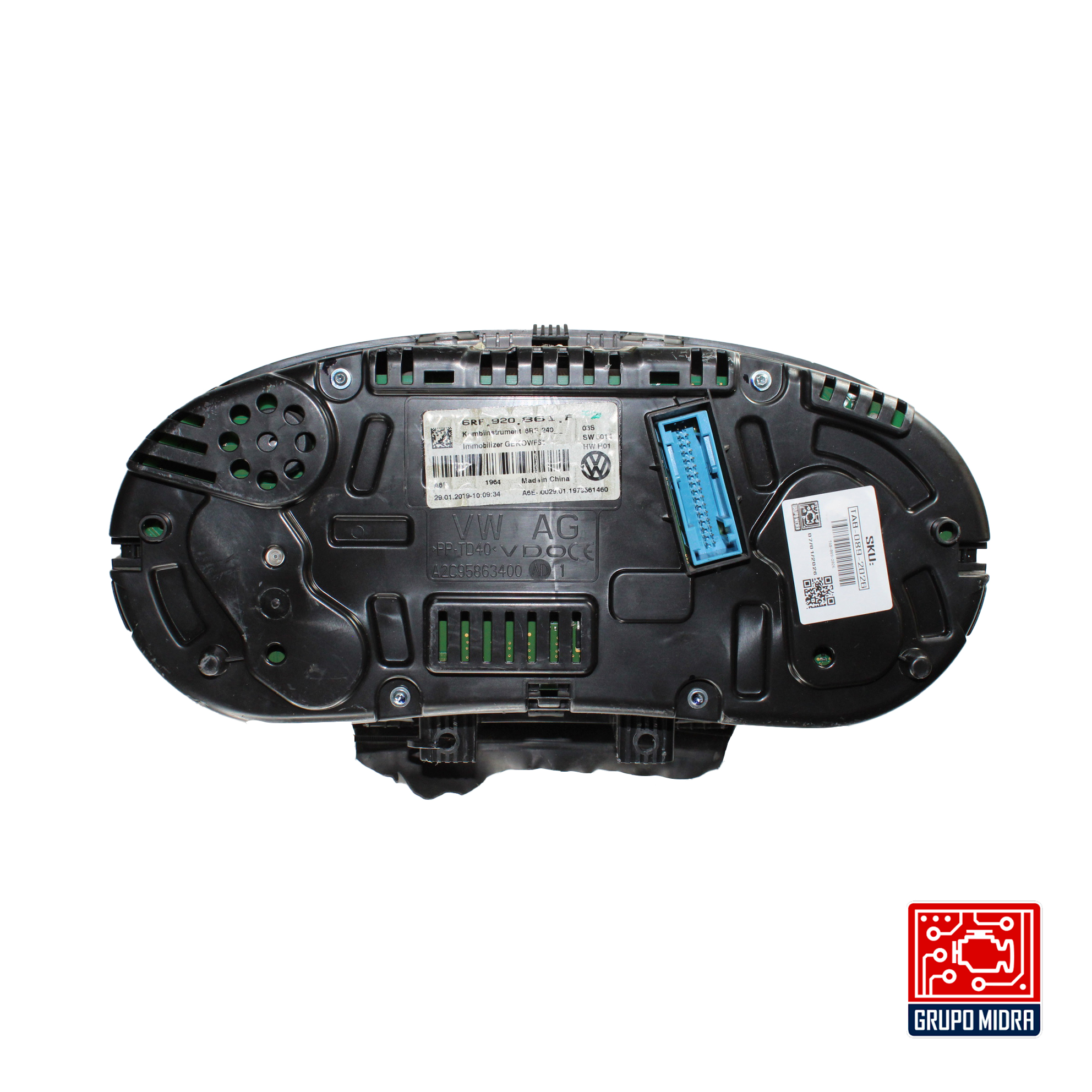 Cluster Velocímetro, VW Vento/Polo, 20014-2022, Negro. Con EPROM - Image 2