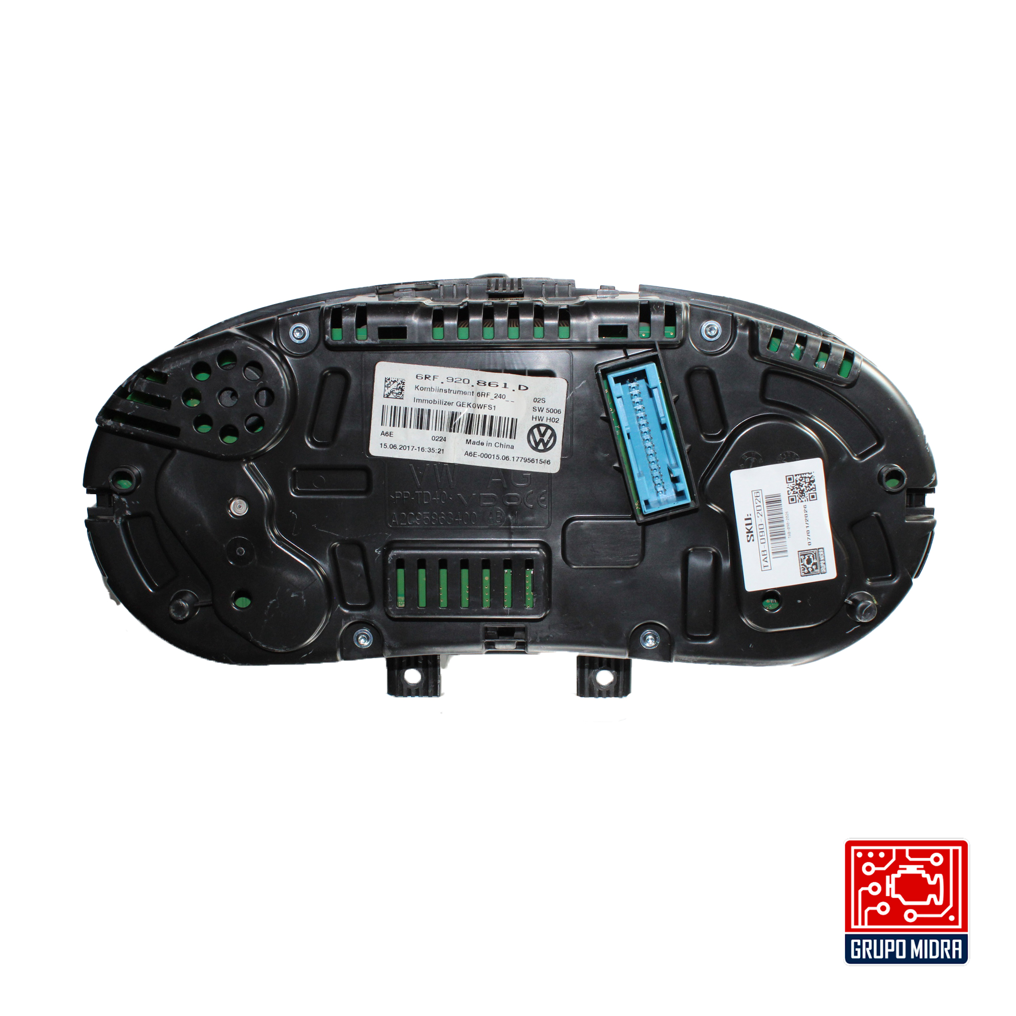 Cluster Velocímetro, VW Vento/Polo, 20017-2022, Negro. Sin EPROM - Image 2