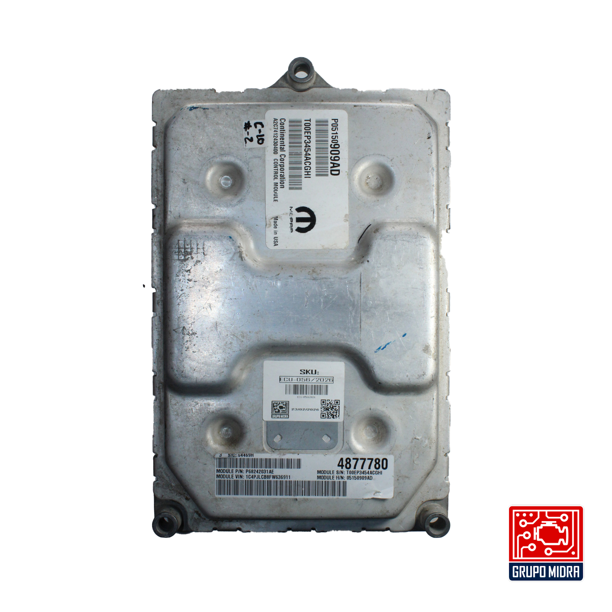 Módulo ECU Original para Jeep Cherokee LATITUDE. - Image 2